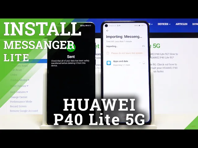 Video thumbnail for How to Download Messenger Lite in HUAWEI P40 Lite 5G – Find Messenger App
