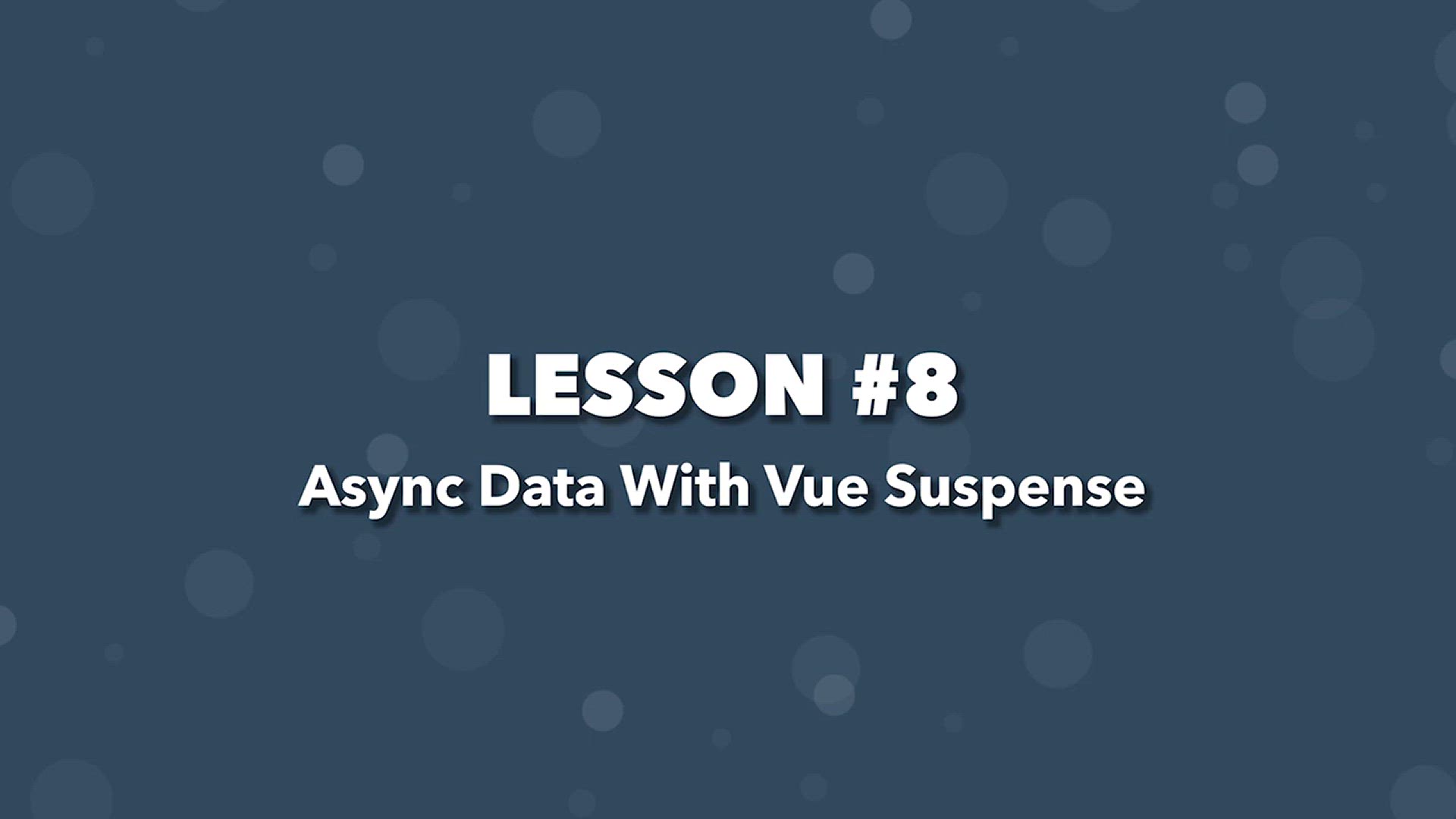 'Video thumbnail for Weather App Build (Vue 3 & Tailwind) #8 - Handling Async Data'