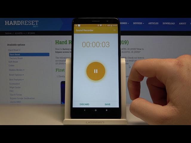 Video thumbnail for ALCATEL 1X (2019) – Voice & Sound Recorder Activating