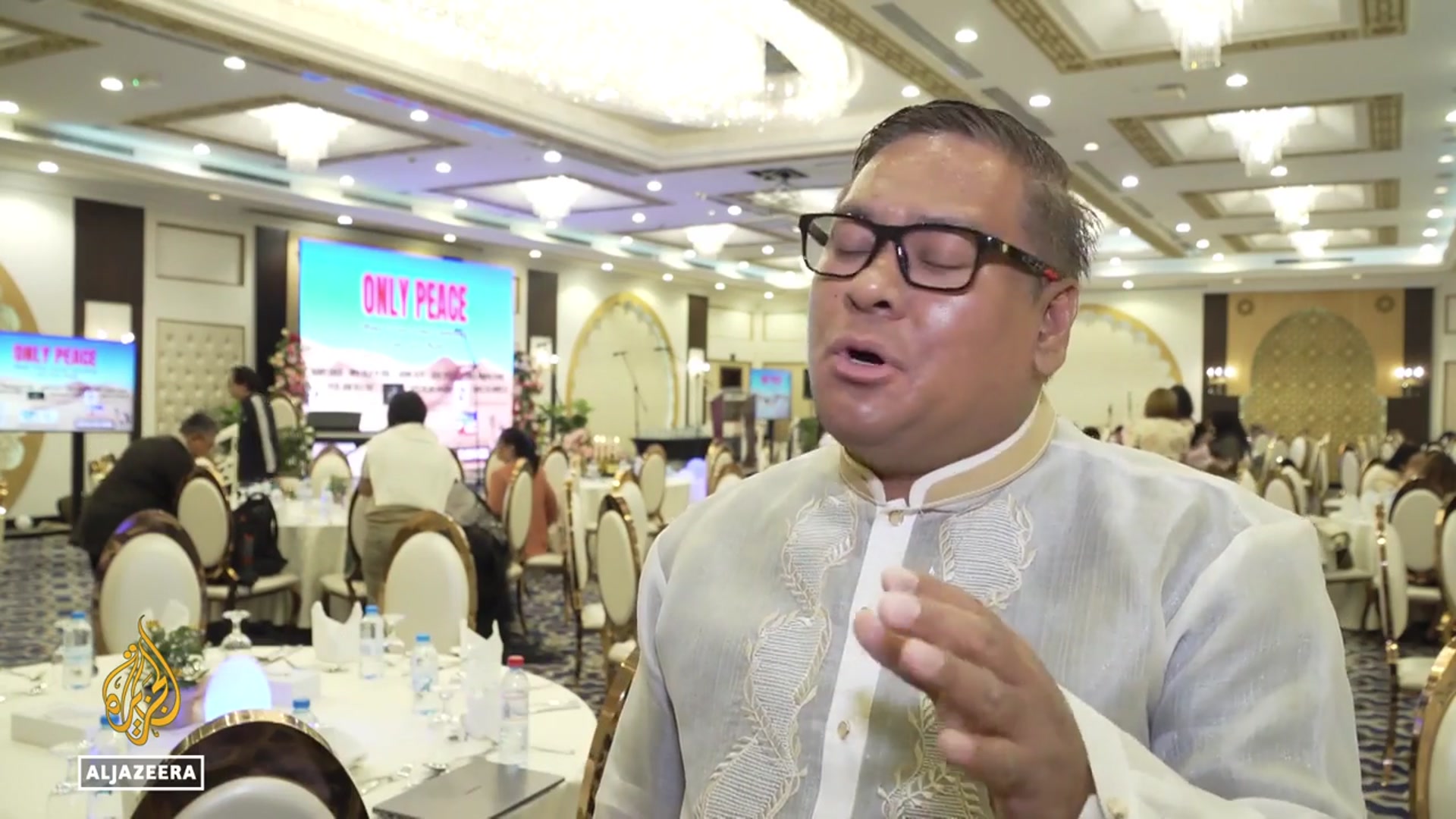 'Video thumbnail for Singing for peace in Doha: Filipino singers and musicians launch music video'