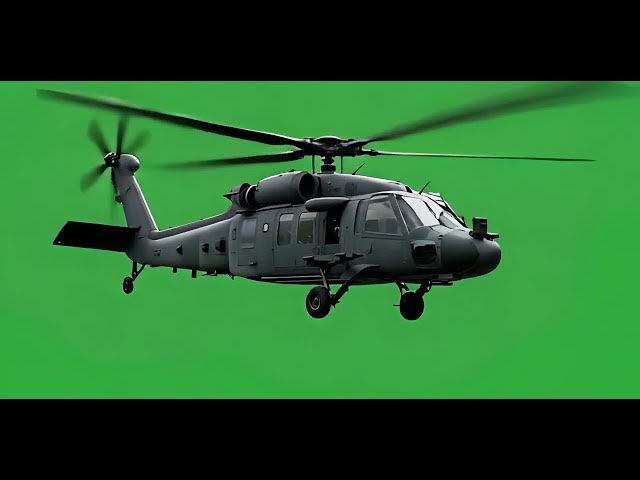 Video thumbnail for UH 60 Black Hawk Helicopter Dynamic Flight Green Screen