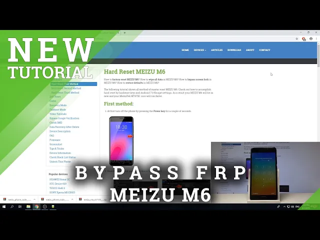 Video thumbnail for How to Bypass Screen Lock in MEIZU | Remove Password in MEIZU M6 / M5s / M2 Note | Hard Reset