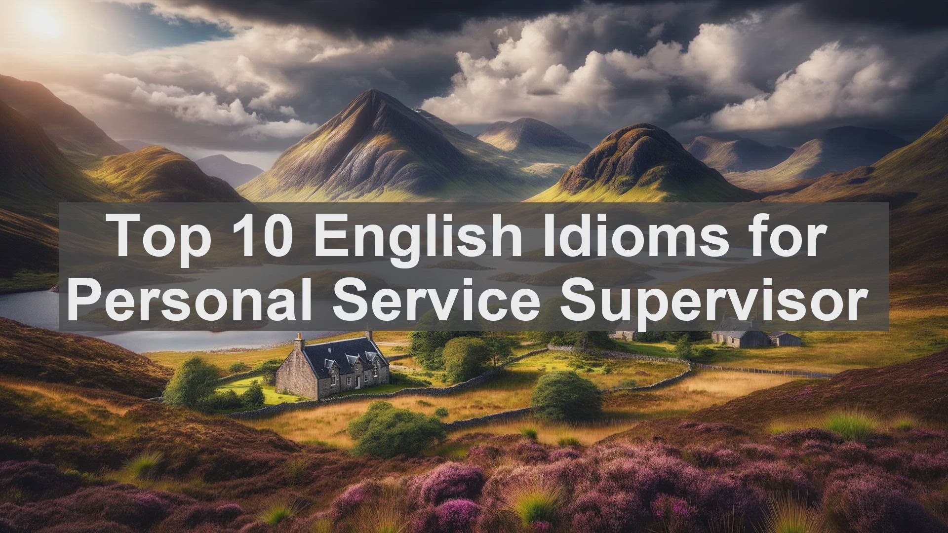 'Video thumbnail for Top 10 English Idioms for Personal Service Supervisor'