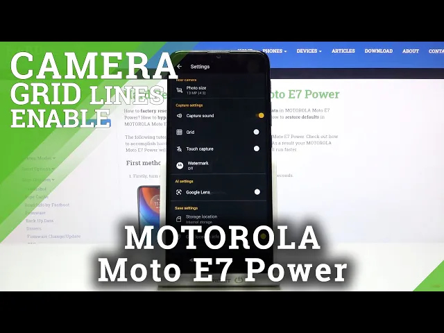 Video thumbnail for How to Show Gridlines in Camera App – Camera on MOTOROLA Moto E7 Power
