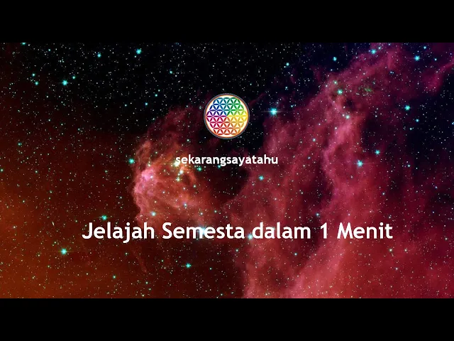 'Video thumbnail for 1 menit terbang di semesta'