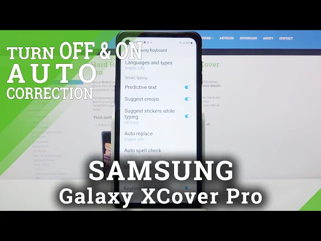 Video thumbnail for How to Manage Auto Correction on SAMSUNG Galaxy XCover Pro – Use Text Correction