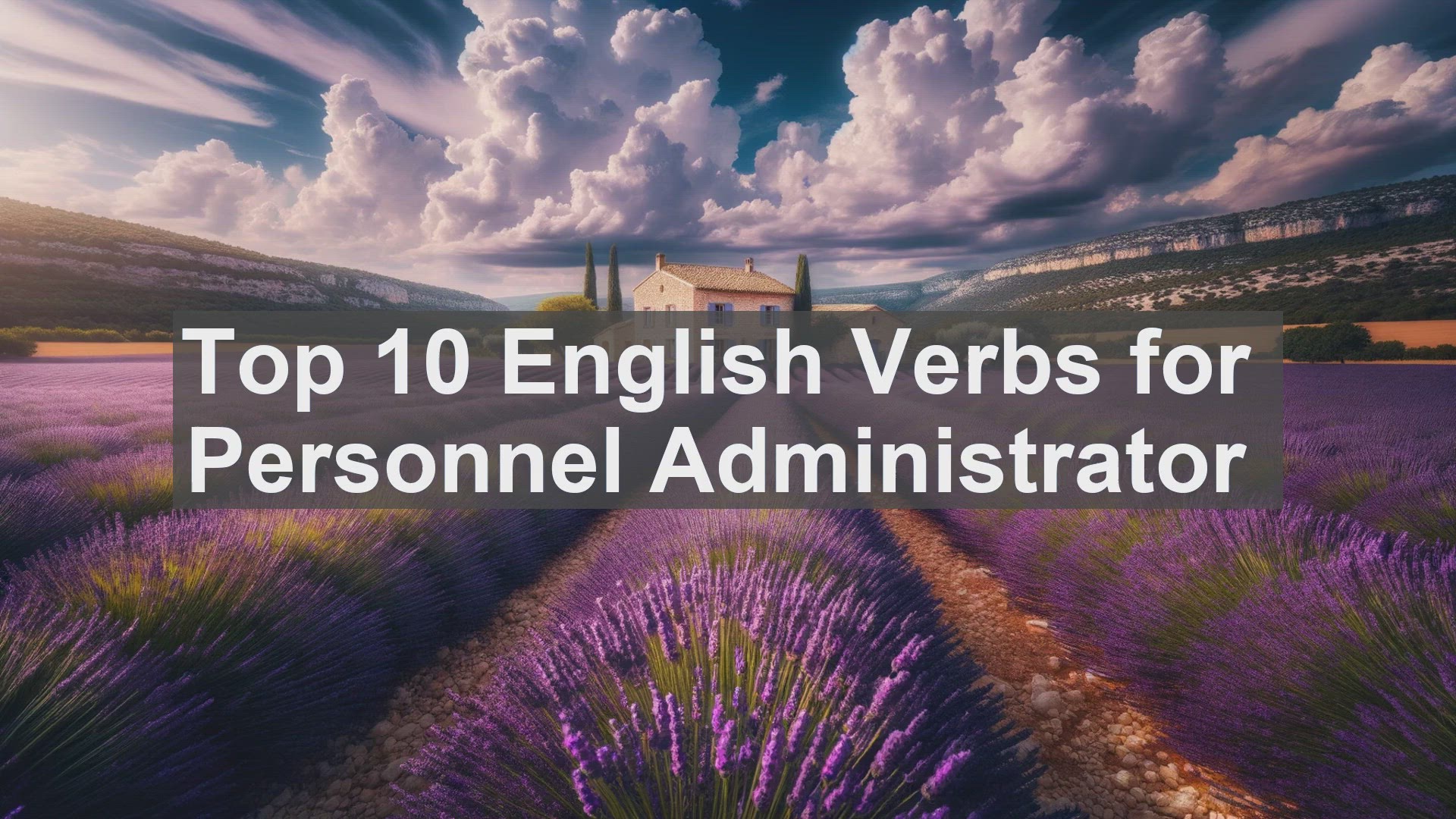 'Video thumbnail for Top 10 English Verbs for Personnel Administrator'