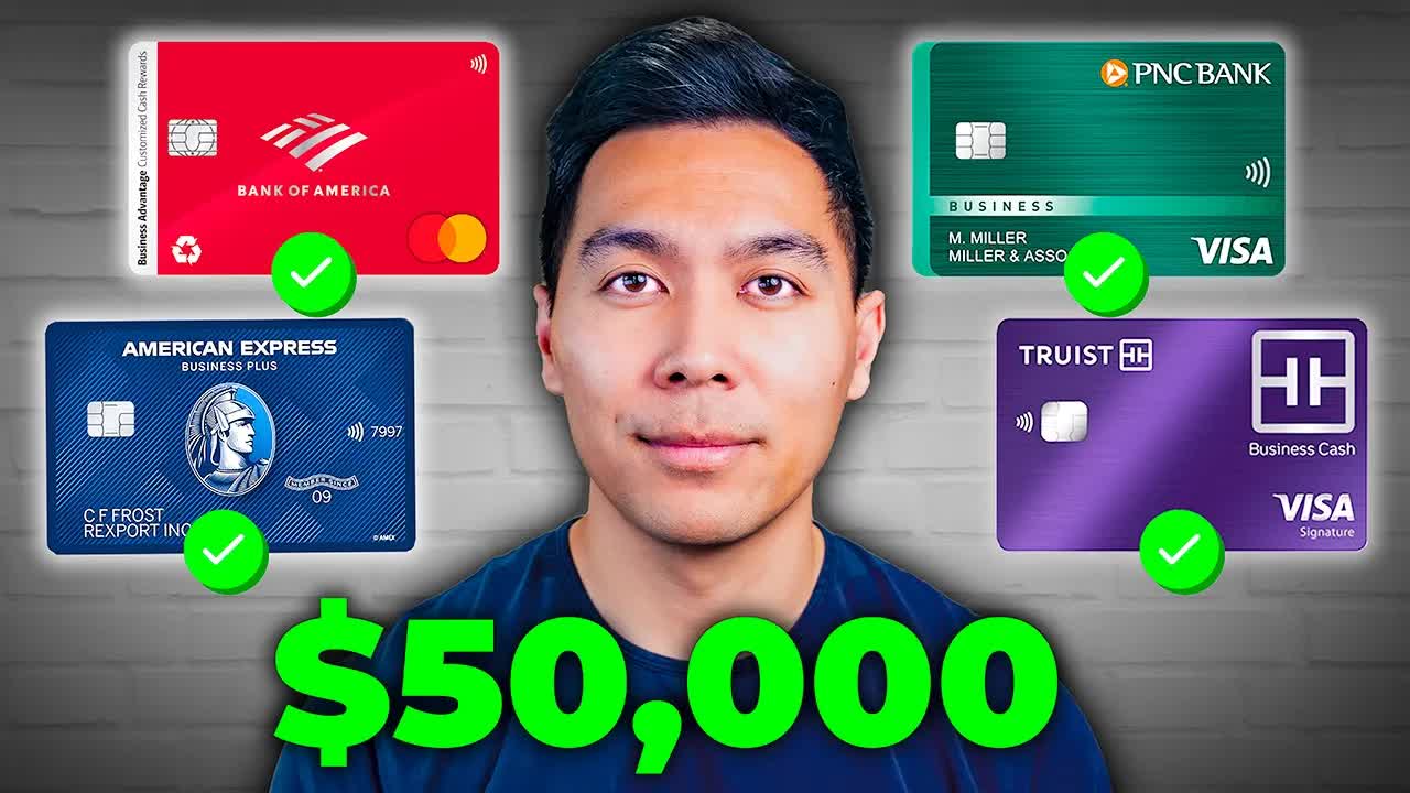Video thumbnail for naam wynn: get $50k business credit for your llc: top 7 banks (no income proof)