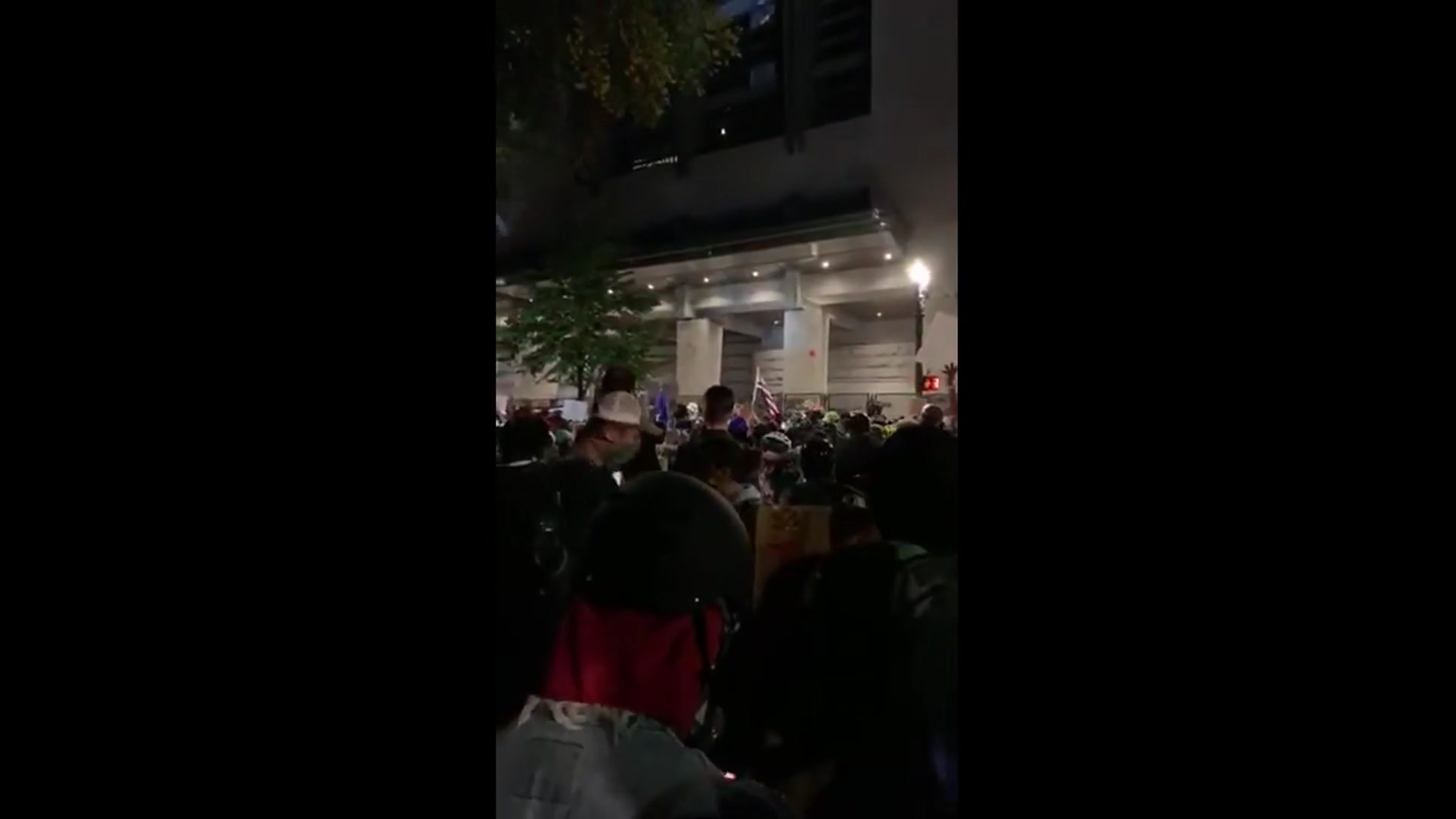 'Video thumbnail for Portland Oregon Protests. Live stream went vertical. (sorry)'