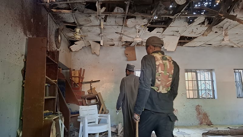 Video thumbnail for Five killed in suspected suicide bombing at mosque in Nigeria's Borno state