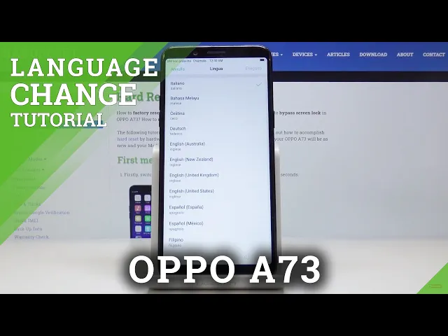 Video thumbnail for How to Change Language on OPPO A73 – Set any of Supported Languages as Default