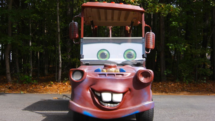 Video thumbnail for Disney Fan Builds Pixar’s ‘Mater’ From Golf Cart
