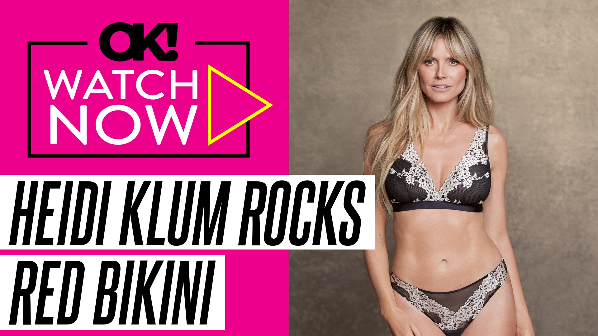 'Video thumbnail for Heidi Klum, 52, Turns Heads in Fiery Red Bikini While on Vacation: Watch'