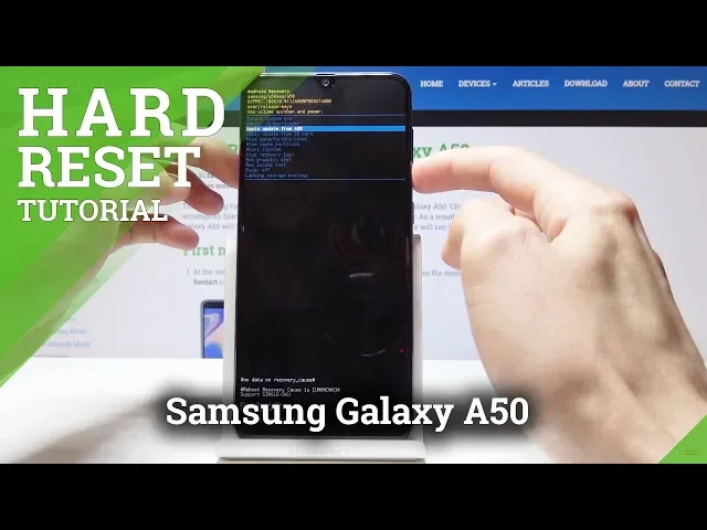 Video thumbnail for How to Hard Reset Samsung Galaxy A50 - Bypass Screen Protection