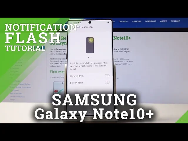 Video thumbnail for How to Enable Led Notifications in SAMSUNG Galaxy Note 10+ - Activate Led Notifications