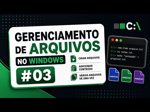 Video thumbnail for Como Deletar Arquivos no Windows pelo Terminal #04 — RM, DEL e Remove-Item