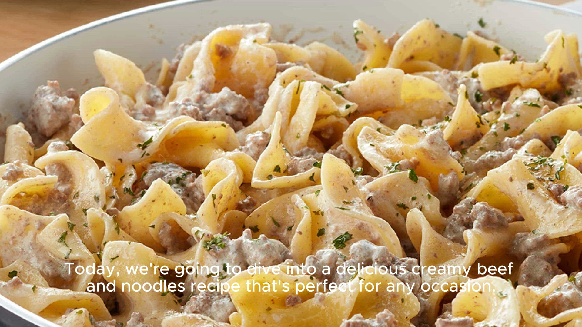 Video thumbnail for Creamy Beef and Noodles Recipe