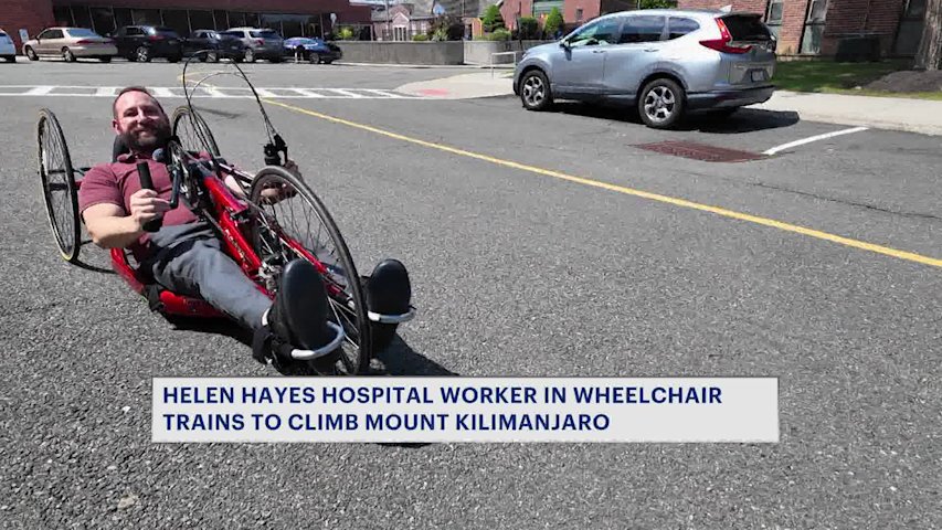 Video thumbnail for Helen Hayes employee from New Jersey aims to summit Mount Kilimanjaro in specialized wheelchair