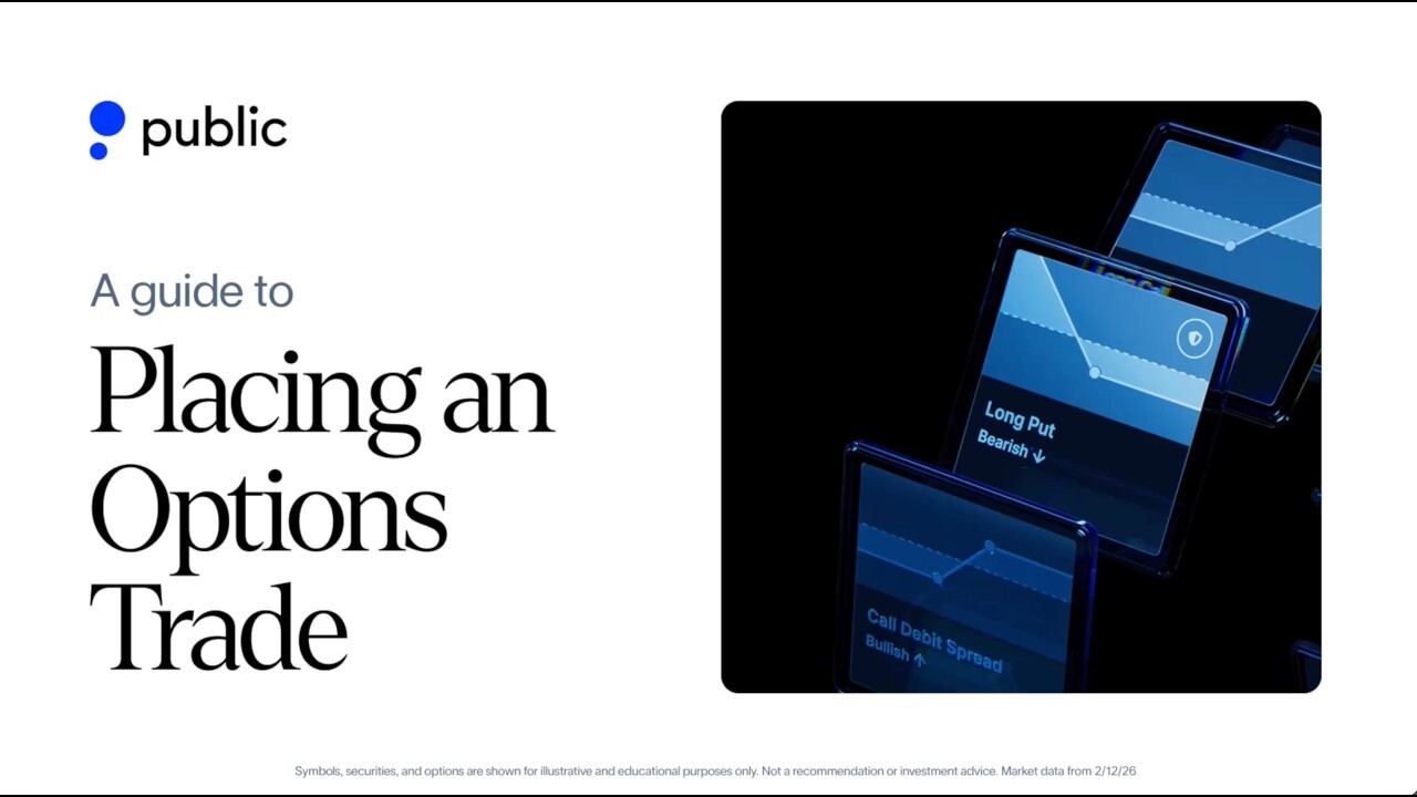 Video thumbnail for Place Your First Options Trade | Public