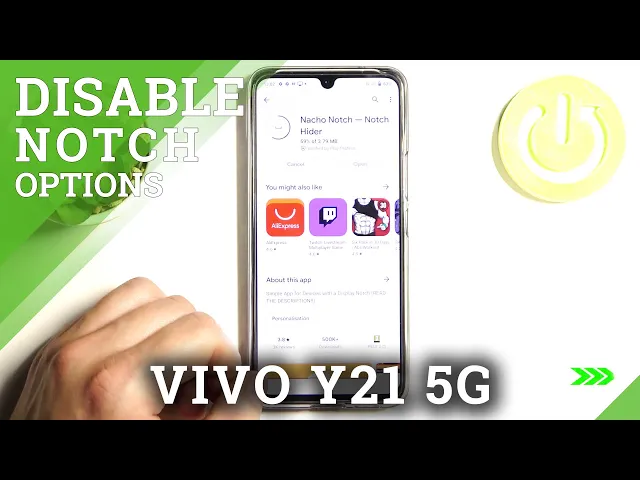 Video thumbnail for How to Hide Notch on VIVO V21 5G - Natcho Notch Hider App