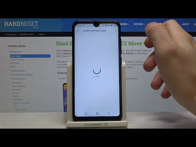 Video thumbnail for How to Enable Unknown Sources in KRUGER & MATZ Move 9 – Download Apps from Browser