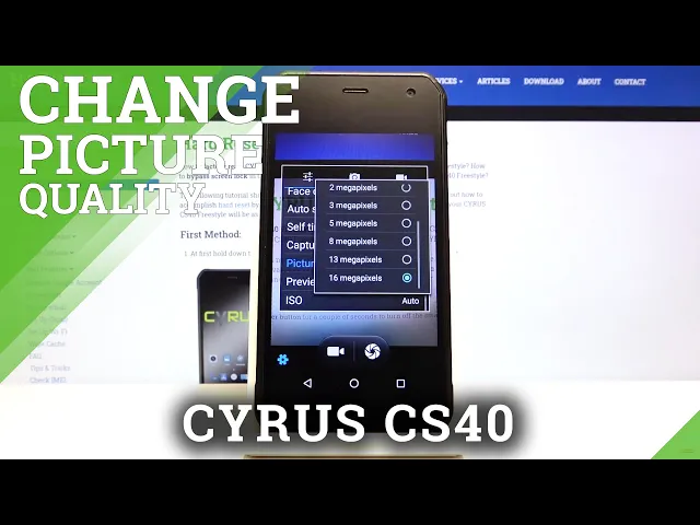 Video thumbnail for Image Quality - CYRUS CS40 & Camera Options