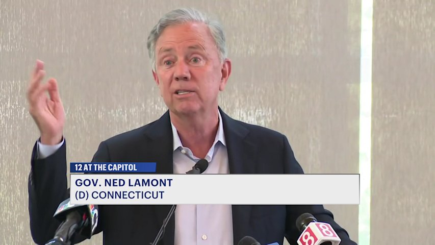 Video thumbnail for Gov. Lamont signs state budget with millions going toward education