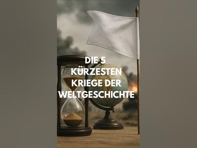Video thumbnail for Die 5 kürzesten Kriege der Geschichte – Platz 1 dauerte war kürzer als eine Netflix Folge