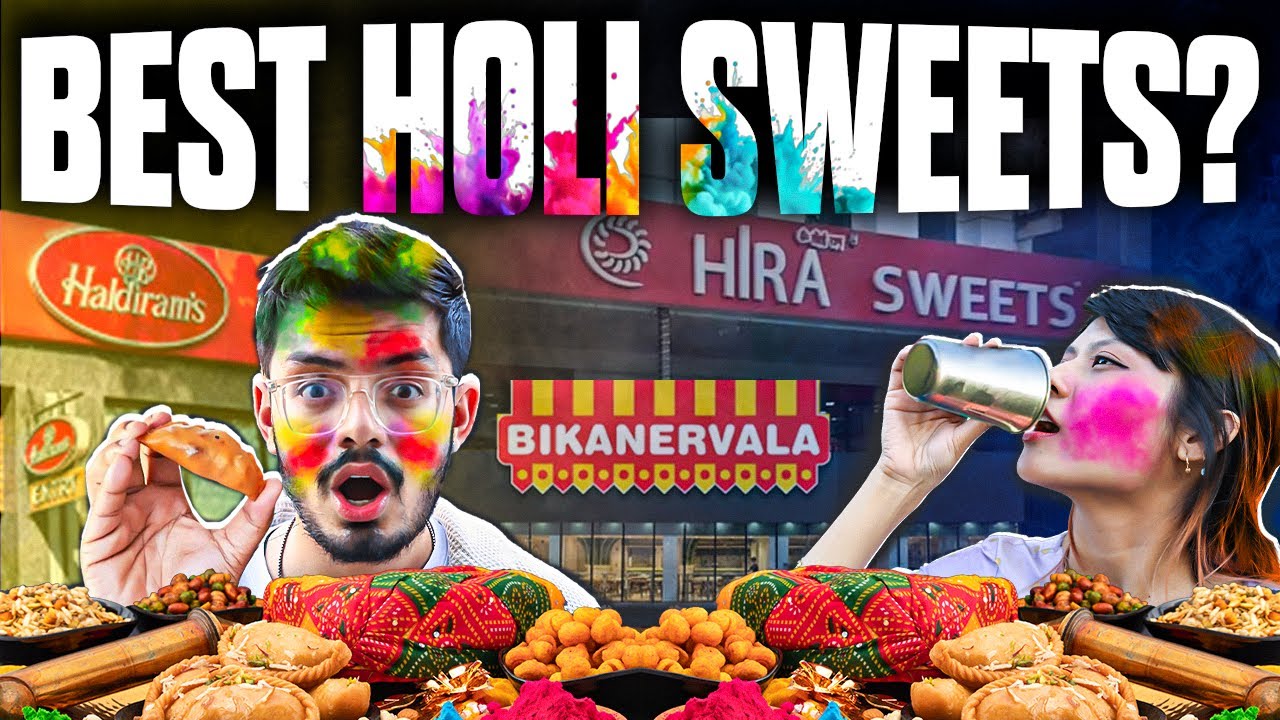 Video thumbnail for Holi Special: Which Brand Makes the Best Gujiya & Thandai? | Haldirams vs Bikanervala vs Hira Sweets