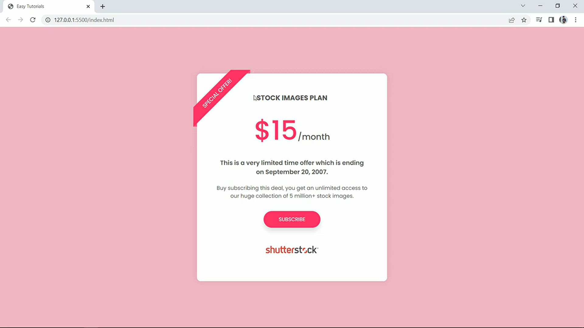 'Video thumbnail for How To Make Offer Box With Ribbon Using HTML And CSS _ Make Ribbon Design On Website'