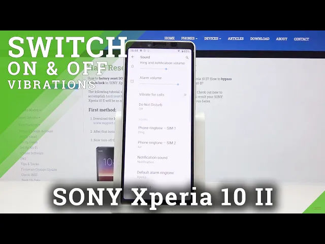 Video thumbnail for How to Enter Vibration Settings in SONY Xperia 10 II – Change Vibration