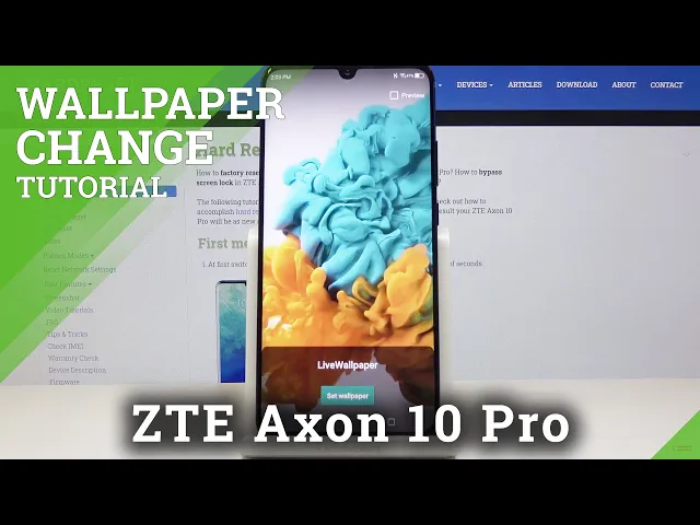 Video thumbnail for How to Change Wallpaper in ZTE Axon 10 Pro – Desktop Update / Change Wallpaper