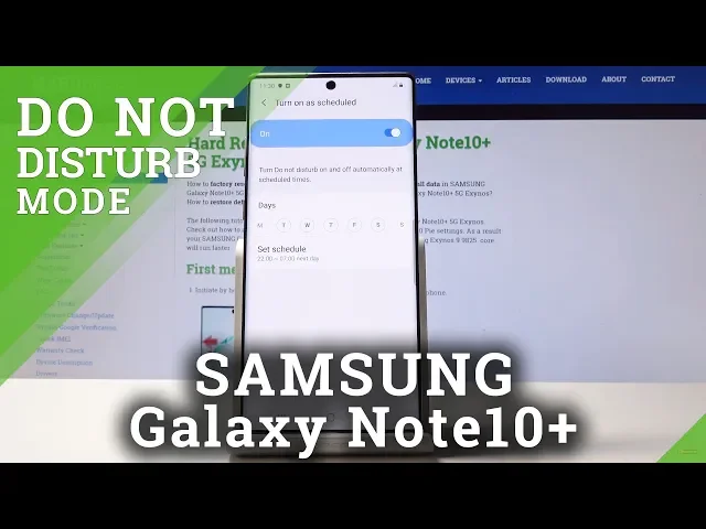 Video thumbnail for How to Set Up DND Mode in Samsung Galaxy Note 10+ - Enable Do Not Disturb Mode
