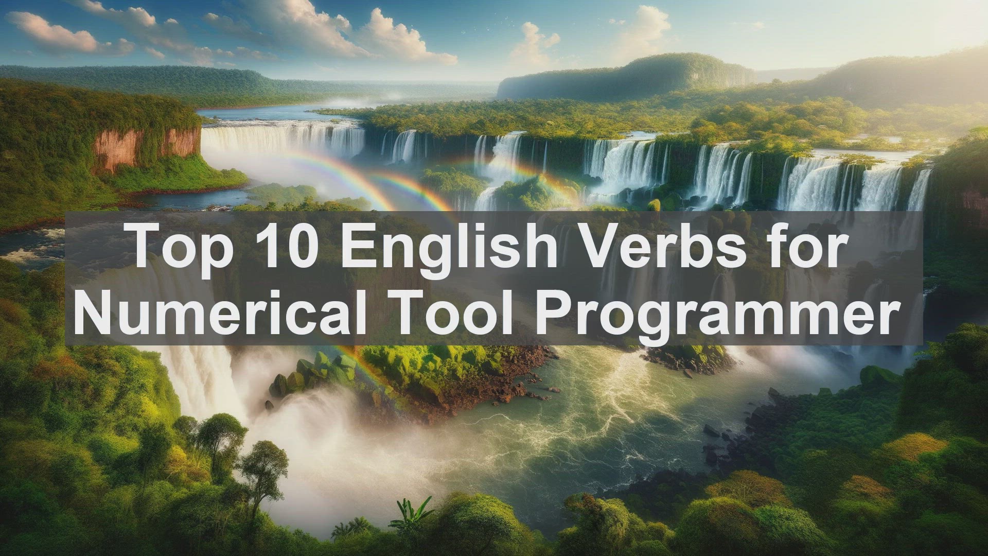 'Video thumbnail for Top 10 English Verbs for Numerical Tool Programmer'