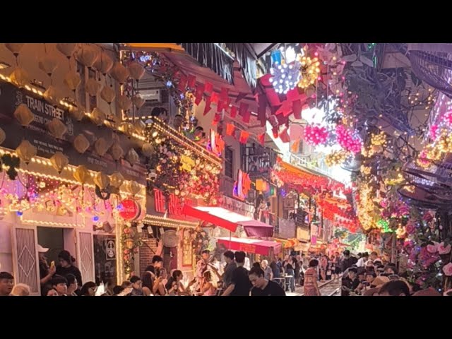 Video thumbnail for 🚆 Hanoi Train Street at Night – The Most Thrilling Spot in the City 🌙