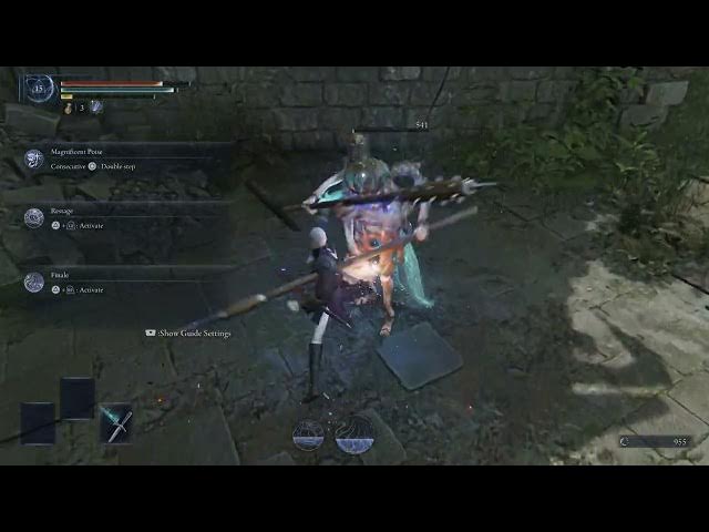 Video thumbnail for Elden Ring Nightreign - Roundtable Hold: Dutchess Training: Finale, Restage, Double Step Gameplay