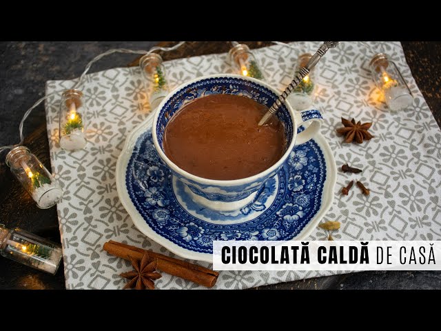 'Video thumbnail for Rețeta de ciocolată caldă de casă - densă și delicioasă, gata în 5 minute! | Bucate Aromate'