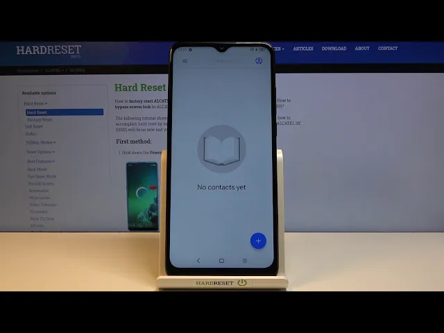Video thumbnail for How to Export / Import Contacts in Alcatel 3X 2020 - Copy Contacts