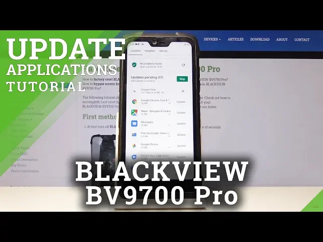 Video thumbnail for How to Update Apps in BLACKVIEW BV9700 PRO - Install New App Version