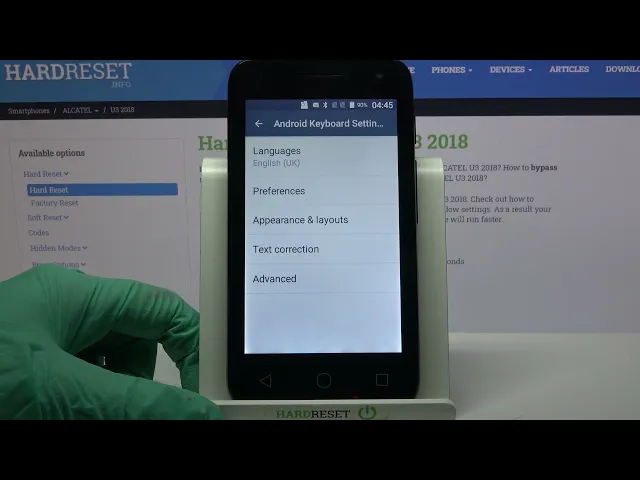 Video thumbnail for ALCATEL U3 2018 – Activate Text Correction & Adjust Keyboard Settings