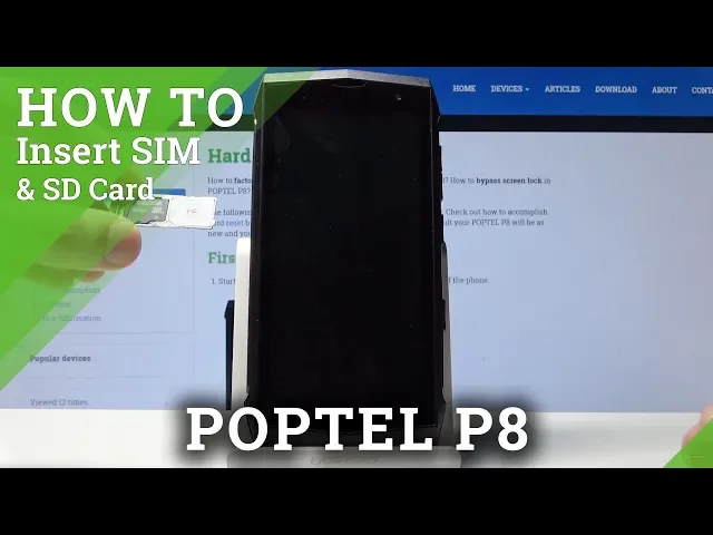 Video thumbnail for How to Insert Micro SIM and Card to POPTEL P8 - Input Dual SIM Card