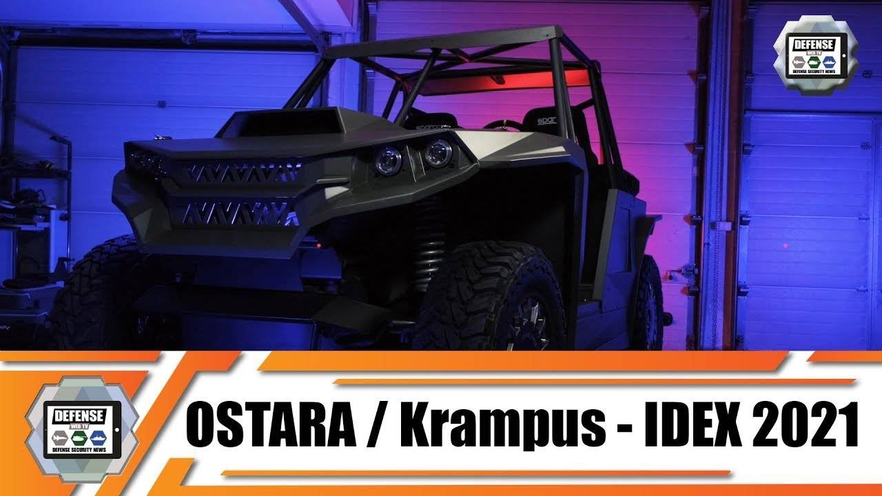 Video thumbnail for IDEX 2021 KRAMPUS buggy all-terrain hybrid electric-diesel special purpose vehicle Ostara Lithuania