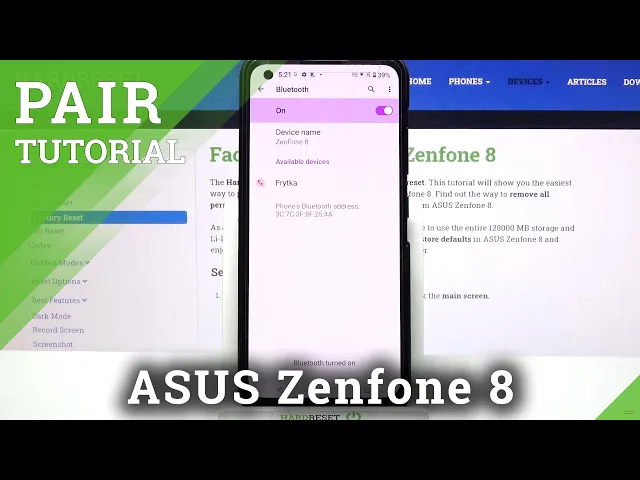 Video thumbnail for How to Pair ASUS Zenfone 8 via Bluetooth - Connect Smartphones using Bluetooth