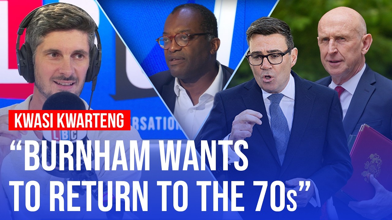 Video thumbnail for 38-day Chancellor Kwasi Kwarteng reacts to Burnham's tax plan