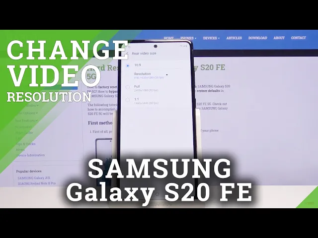 Video thumbnail for How to Change Video Resolution in SAMSUNG Galaxy S20 FE 5G – Change Video Quality