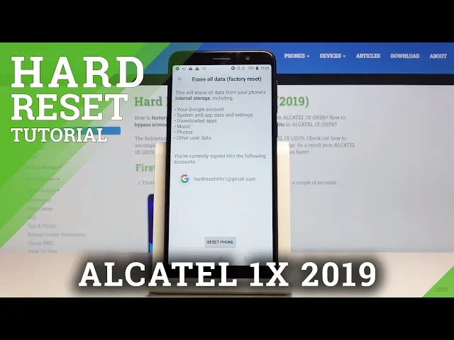 Video thumbnail for How to Hard Reset ALCATEL 1X 2019 – Wipe Data
