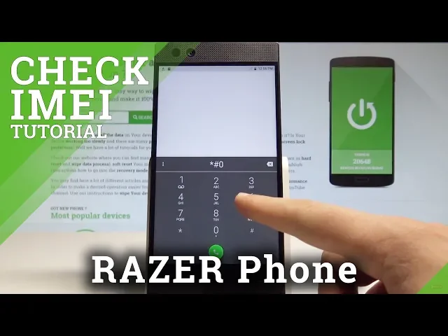 Video thumbnail for How to Check IMEI on RAZER Phone - Serial Number Tutorial |HardReset.Info