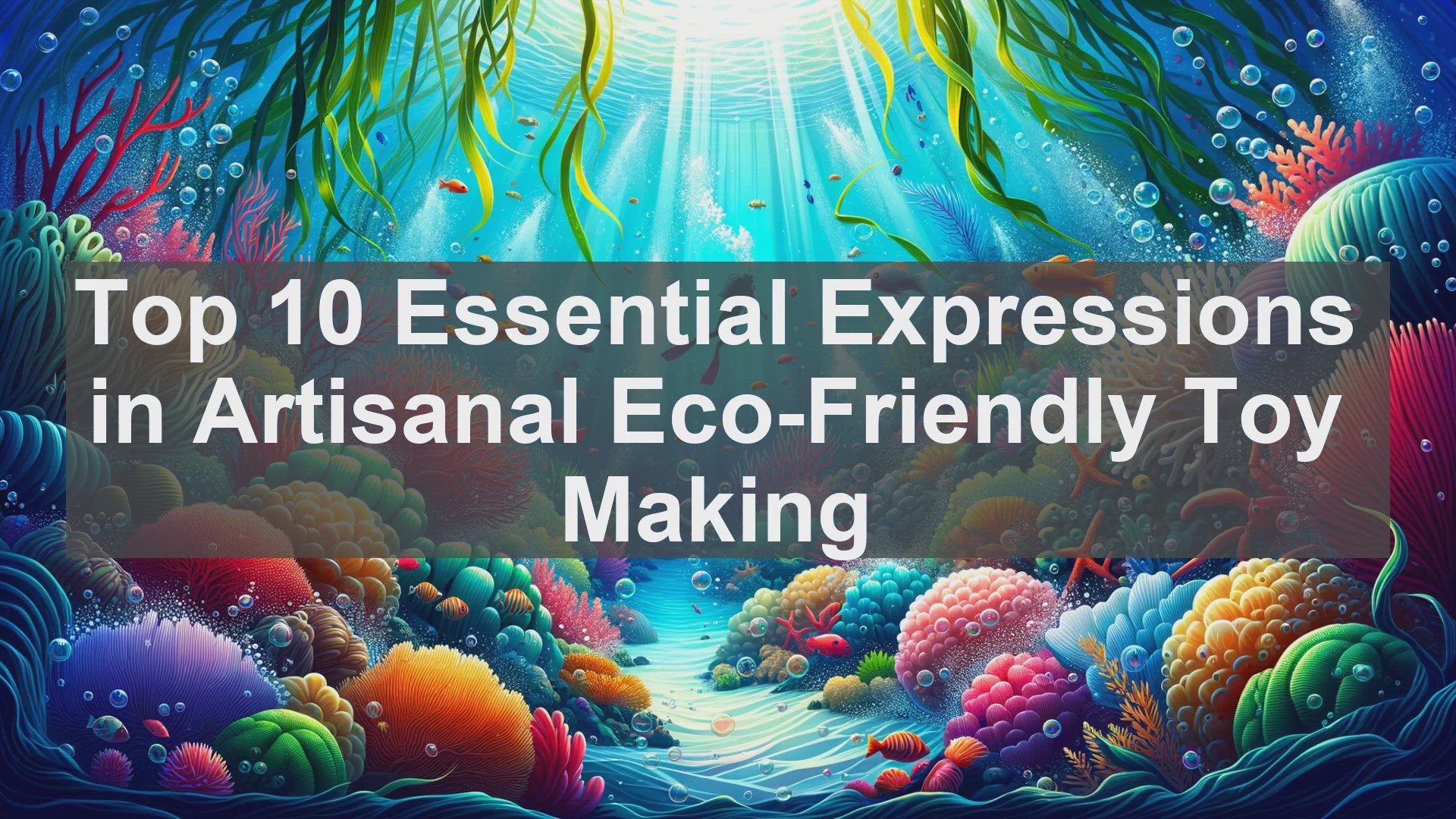 'Video thumbnail for Top 10 Essential Expressions in Artisanal EcoFriendly Toy Making'