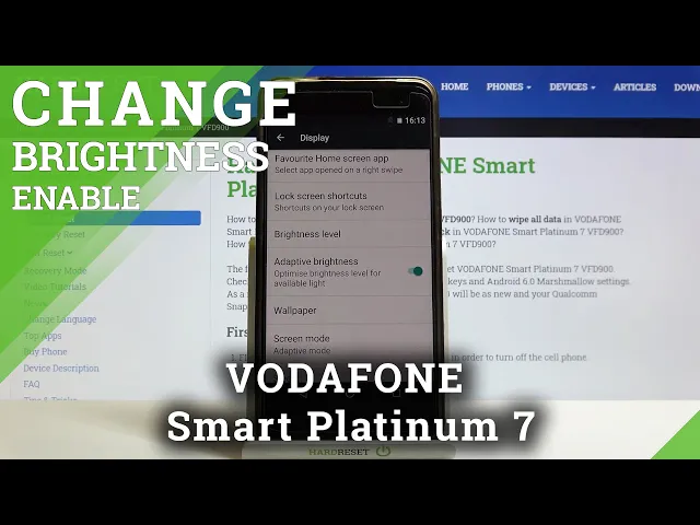 Video thumbnail for VODAFONE Smart Platinum 7 and Auto-Brightness - Enable Adaptive Brightness