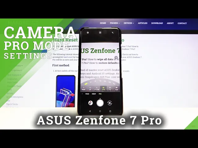 Video thumbnail for Howe to Find Advanced Camera Settings in ASUS Zenfone 7 Pro - Camera Pro Mode Use